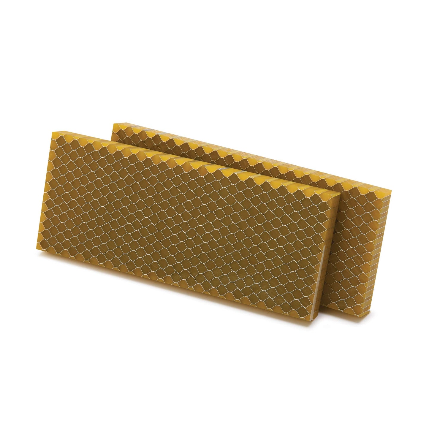 WoodRiver Acrylic Honeycomb Knife Scales Yellow 2 alt 0