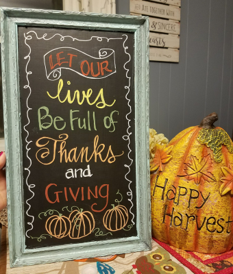DIY Chalkboard Frame