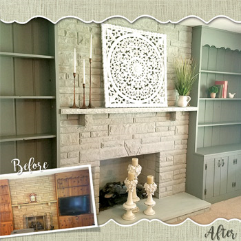 Update Your Fireplace with Whitewash