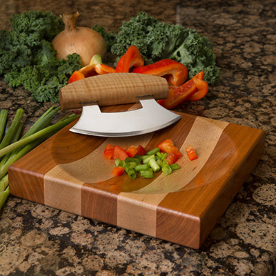 Ulu Knife and Chopping Block