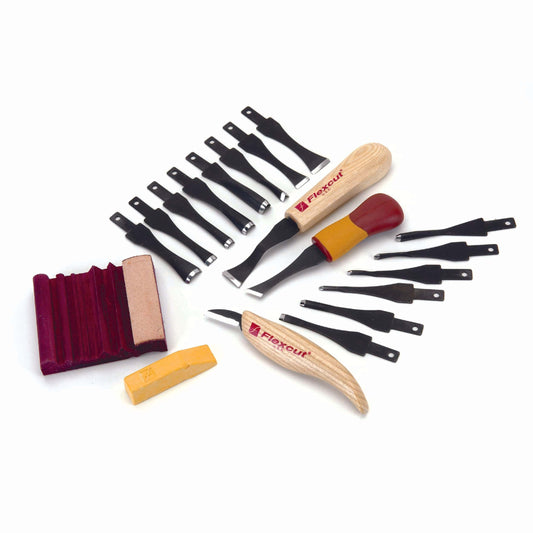 Deluxe Starter Carving Set w/ Free Relief Carving DVD - 21 Piece alt 0