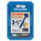 #8x2-1/2" Crs WH OD Screw 250 alt 2