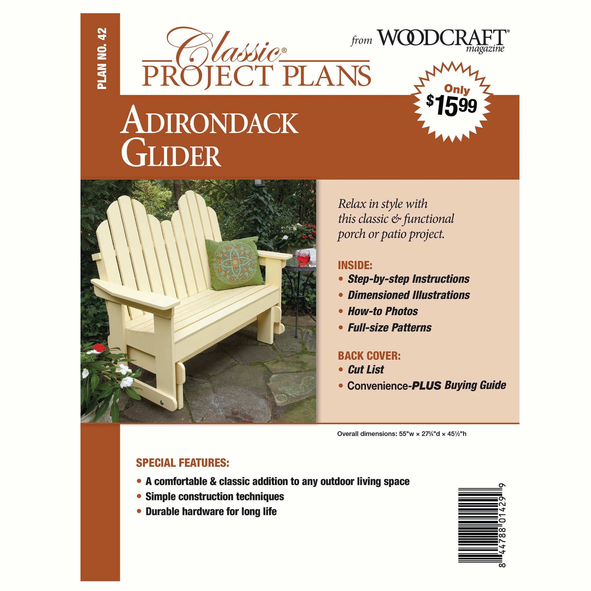 Adirondack Glider - Paper Plan alt 0