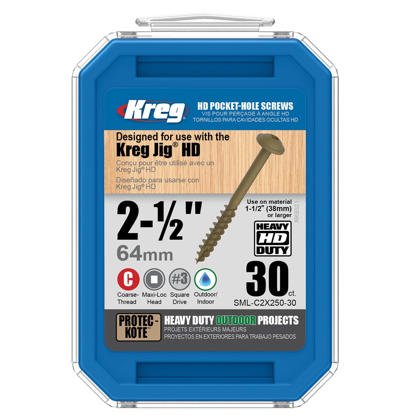 KREG #14x2-1/2in Screw 30ct alt 2