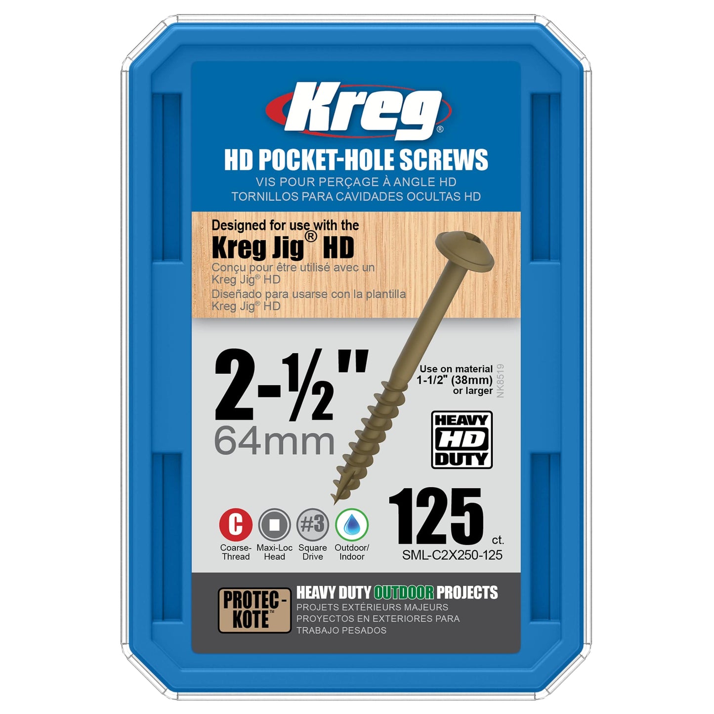 KREG #14x2-1/2in Screw 125ct alt 2