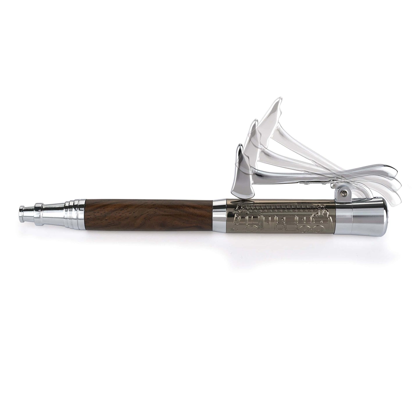 Firemans Click Ballpoint Pen Kit - Gunmetal & Chrome alt 0