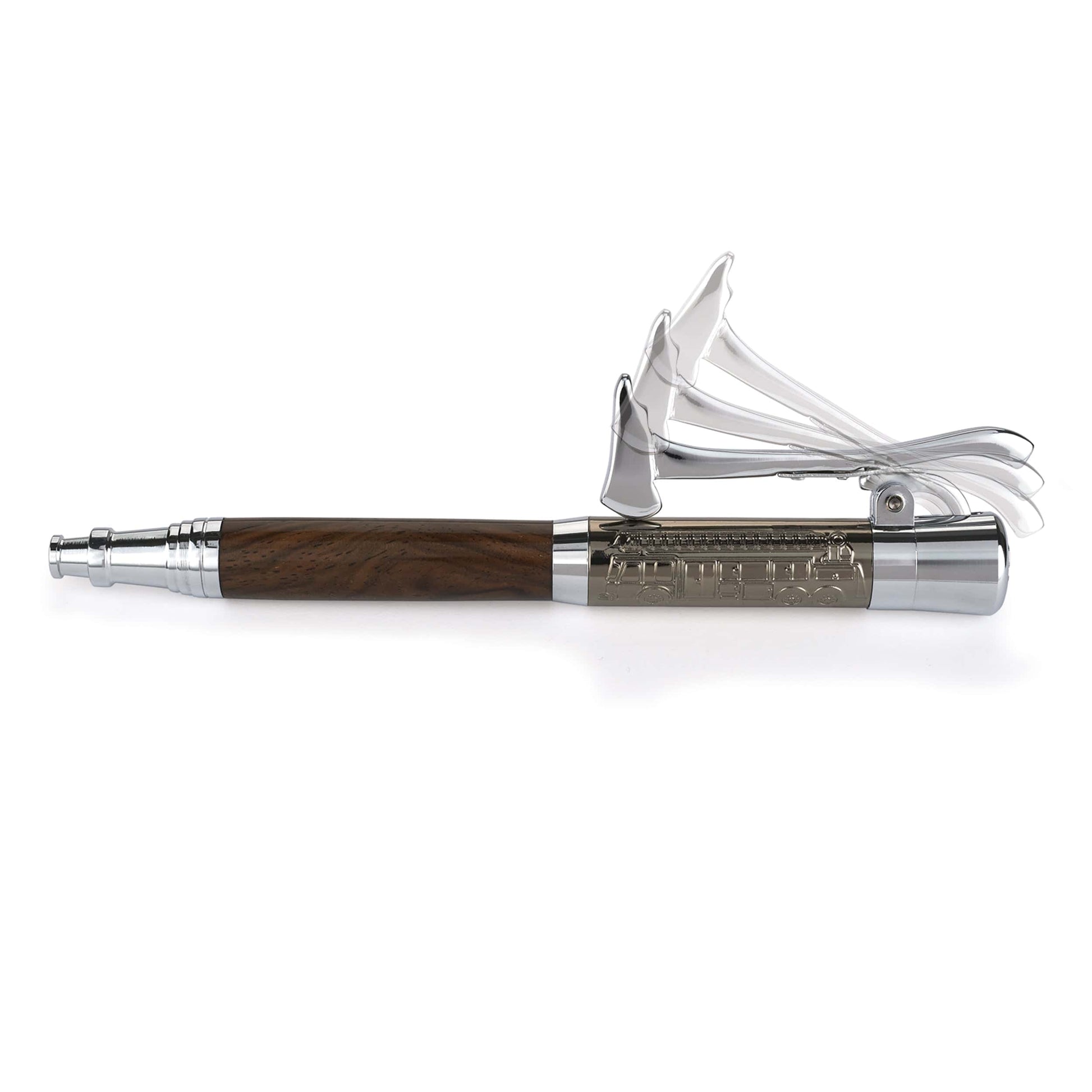 Firemans Click Ballpoint Pen Kit - Gunmetal & Chrome alt 0