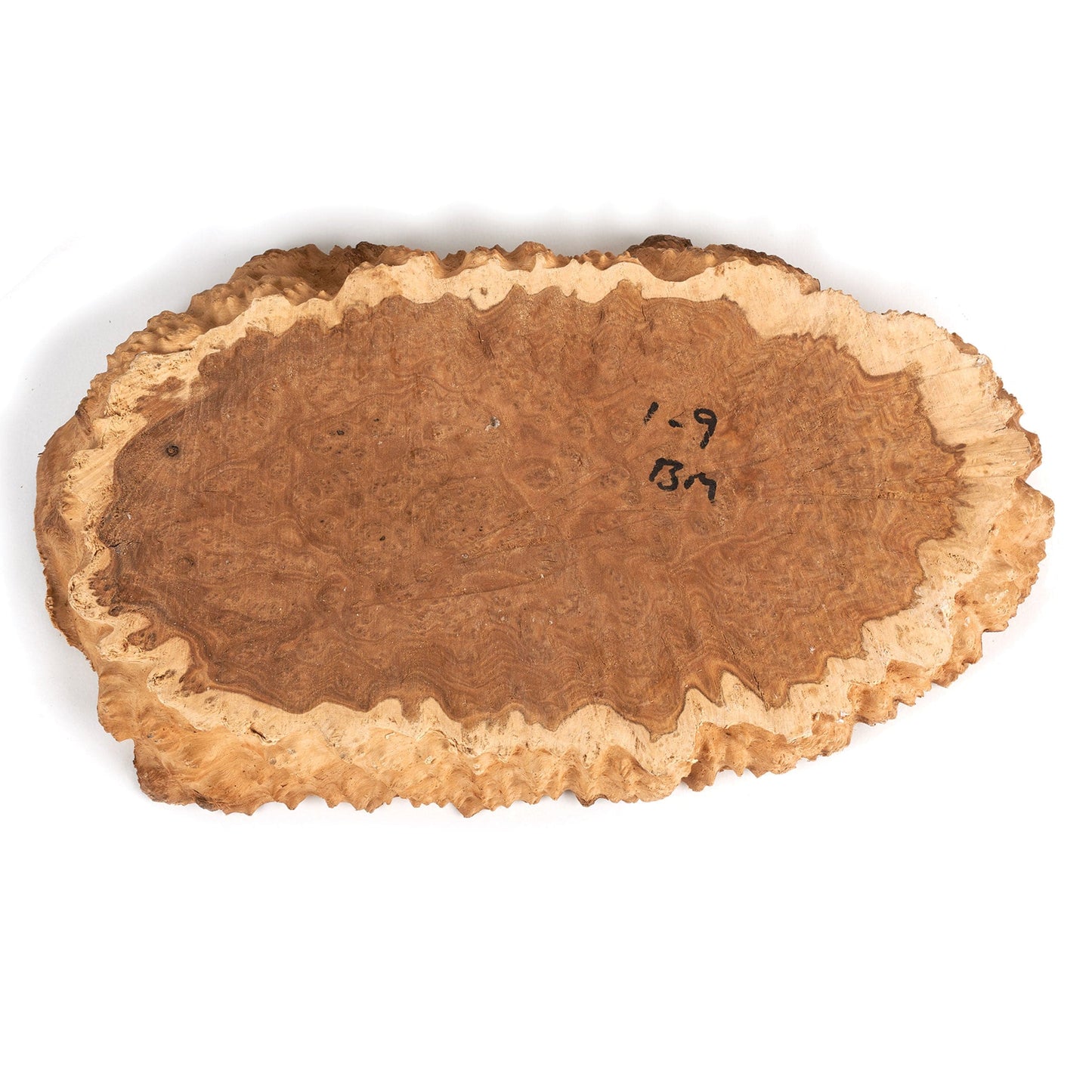 Australian Brown Mallee Burl Slice - 1 kg - 2 kg alt 0