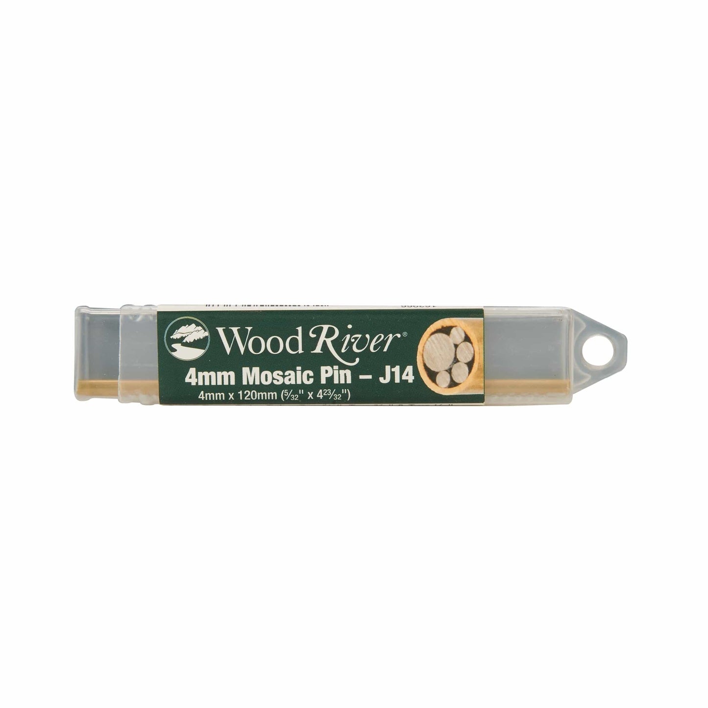 Mosaic Knife Pin 4mm x 120mm Brass  SS Paw alt 2