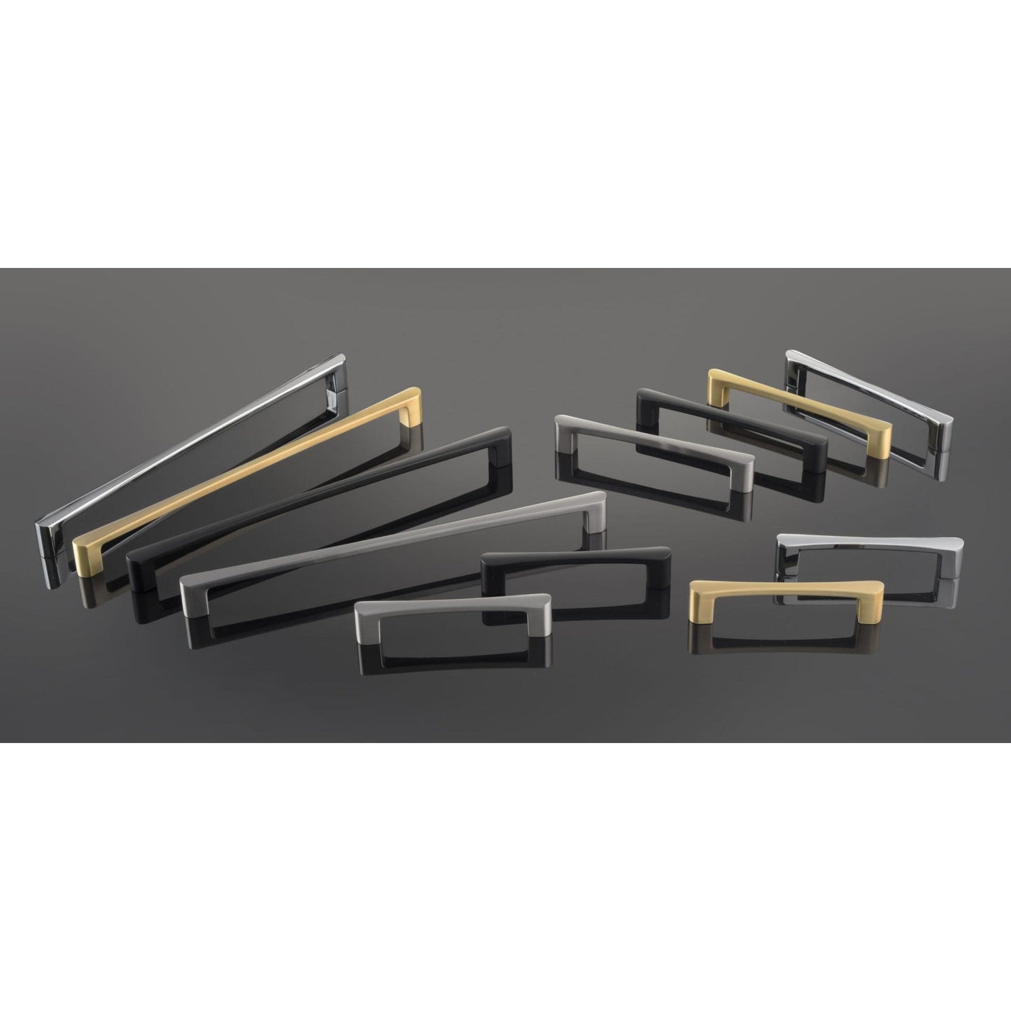 Contemporary Pull, 12-5/8" Center-to-Center, Satin Brass alt 0