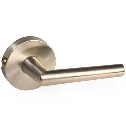 Bridwell Series Straight Levers Satin Nickel Left or Right Dummy alt 0
