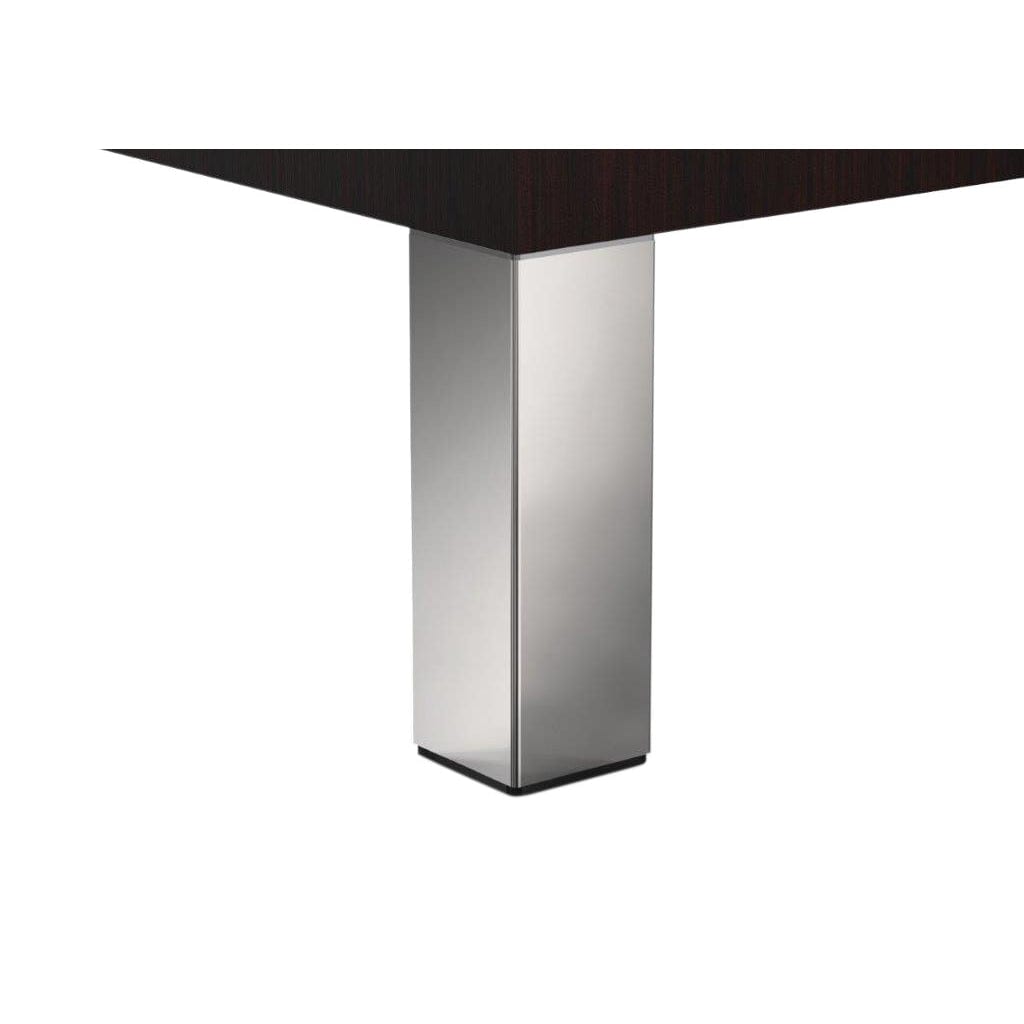 9-27/32" (250 mm) Adjustable Furniture Leg Chrome Pack of 4 alt 0