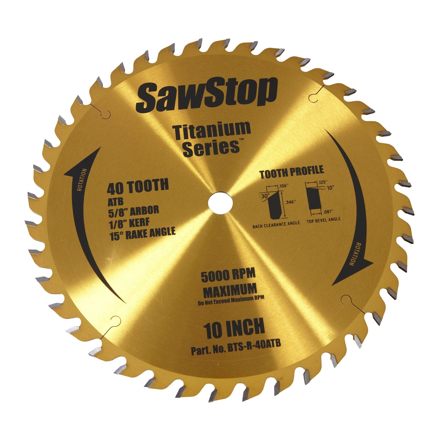 Titanium Series 40T Combination Blade alt 0