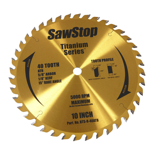 Titanium Series 40T Combination Blade alt 0