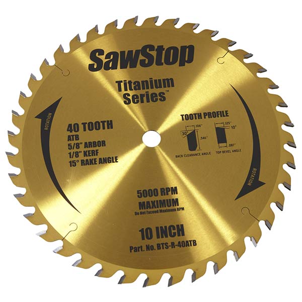 Titanium Series 40T Combination Blade alt 0
